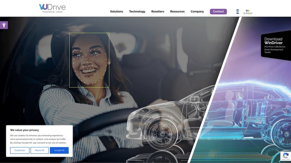 Screenshot of Jungo website