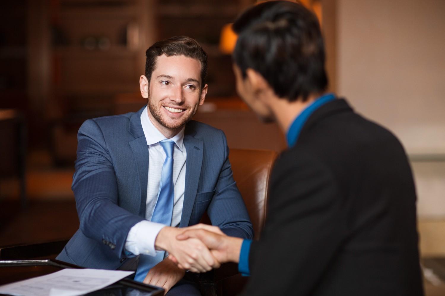 Investors closing a deal