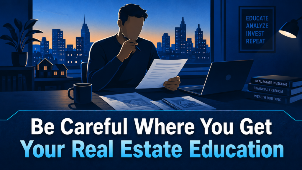 Be Careful Where You Get Your Real Estate Education